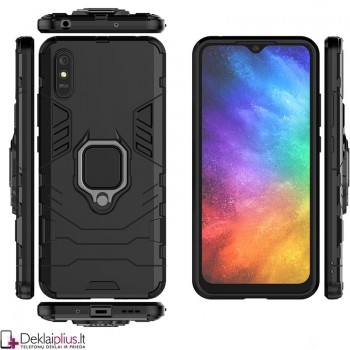 Sustiprintas dėklas 4in1 - juodas (Xiaomi Redmi 9A)   